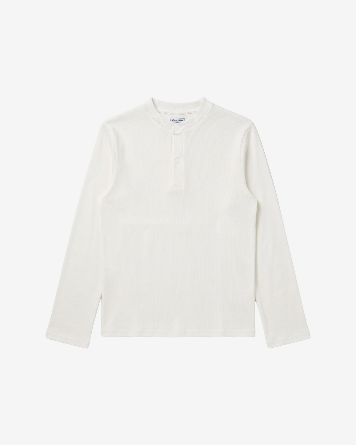 LONGSLEEVE HENLEY WHITE